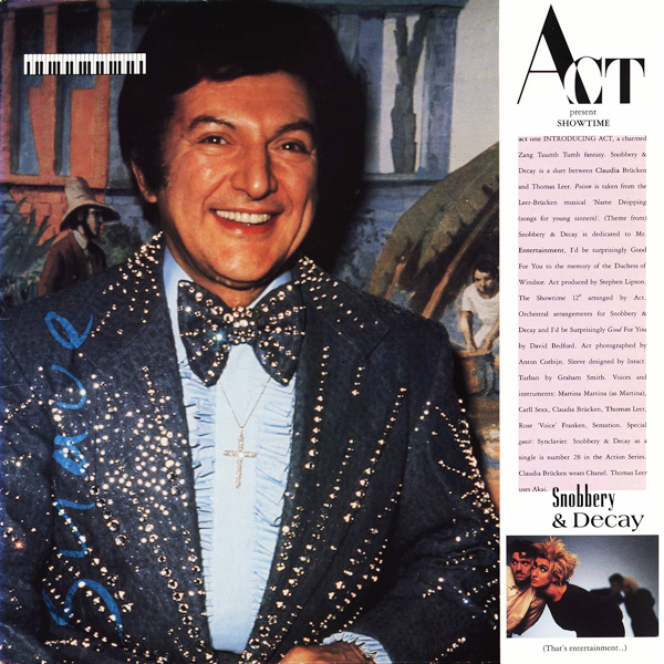 act snobbery + decay UK 12" cover art