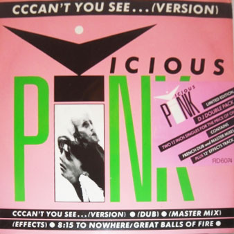 vicious pink cccan't you see double 12" cover art
