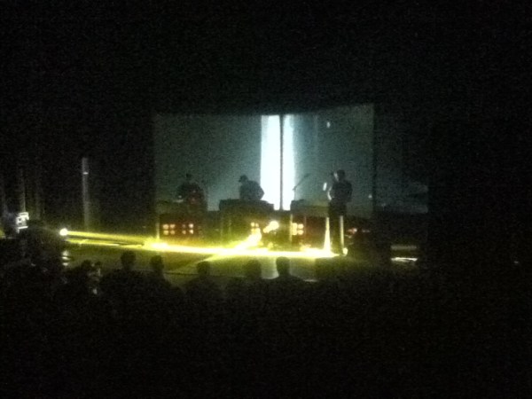 Moderat had a very intense light show for an intimate theatre