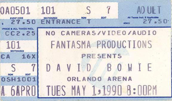 Sound + Vision Tour ticket