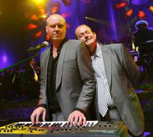 Glenn Gregory plays the synth as Martyn Ware blisses out