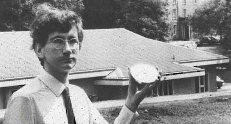 Dr. Jonathan Halliday with the first Nimbus UK CD pressing