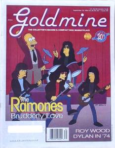 goldmine magazine - ramones cover