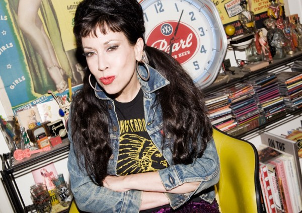 Rockabilly style icon Pearl Harbour in her home full of vintage swag
