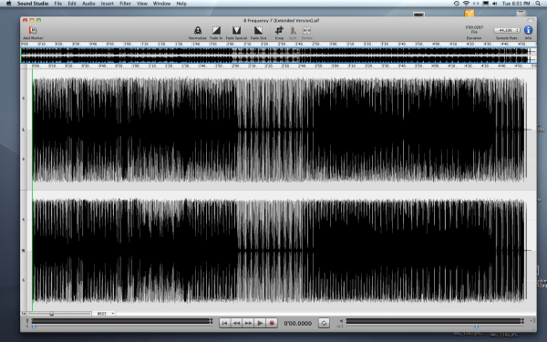 The wave has been decreased in volume - with the same dynamic range