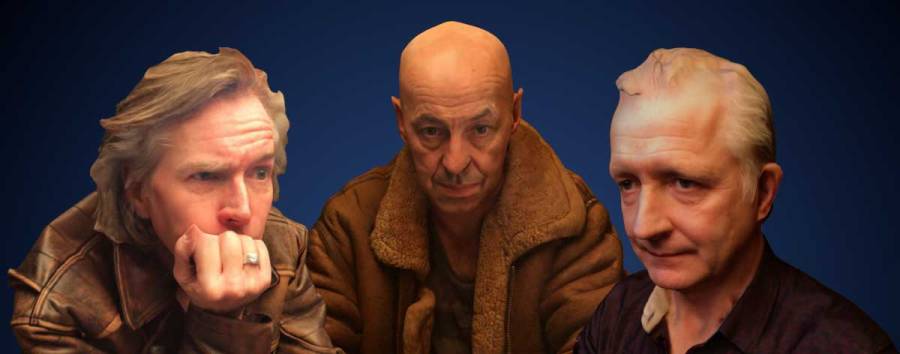 virtual 3D images of the band shriekback