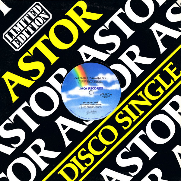 david bowie - cat poepple Australian long 12" cover