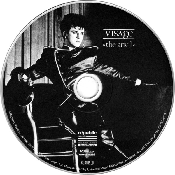 visage - the anvil 2020 US CD label art