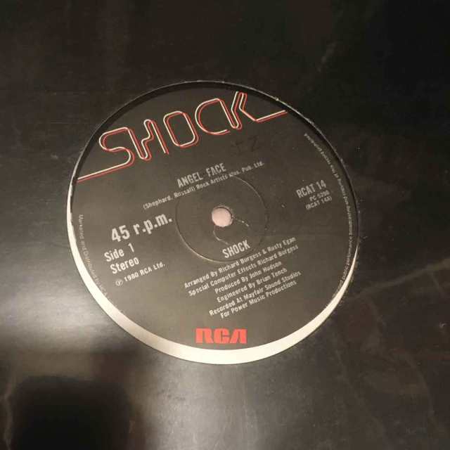 shock angel face label art