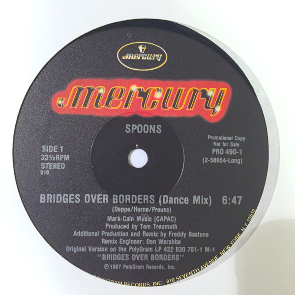spoons - bridges over borders US Promo 12" label