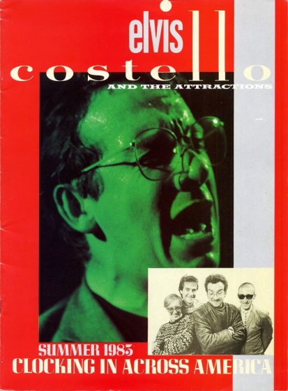elvis costelloo + the attractions US tour book 1983
