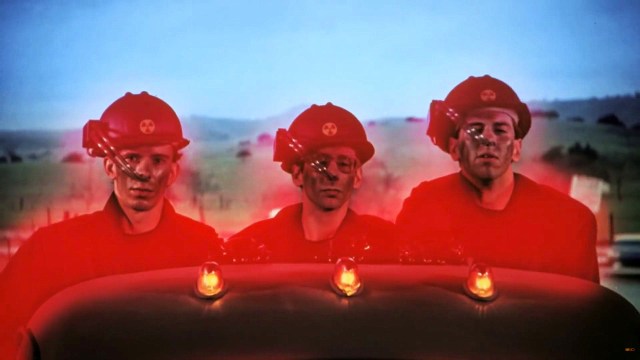 Bob 1, Alan Myers, Bob 2 in Human Highway