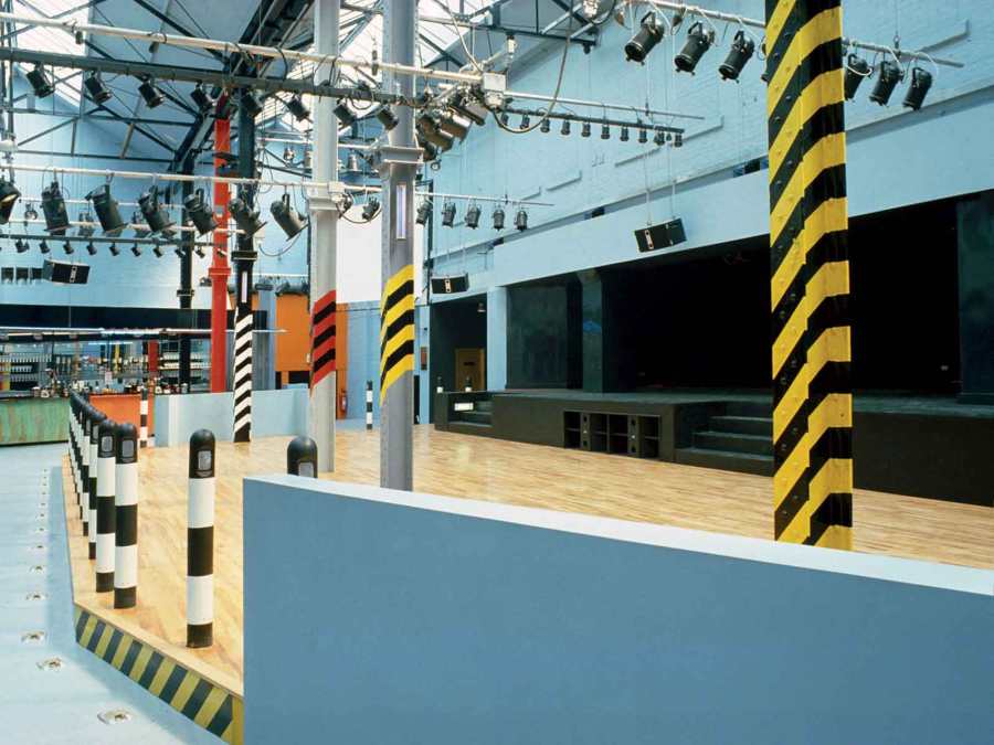 The Haçienda © Ben Kelly - Sporting cool blue greys from "The Bride Strpped Bare"