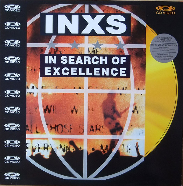 INXS in search of excellence UK laserdisc cover art