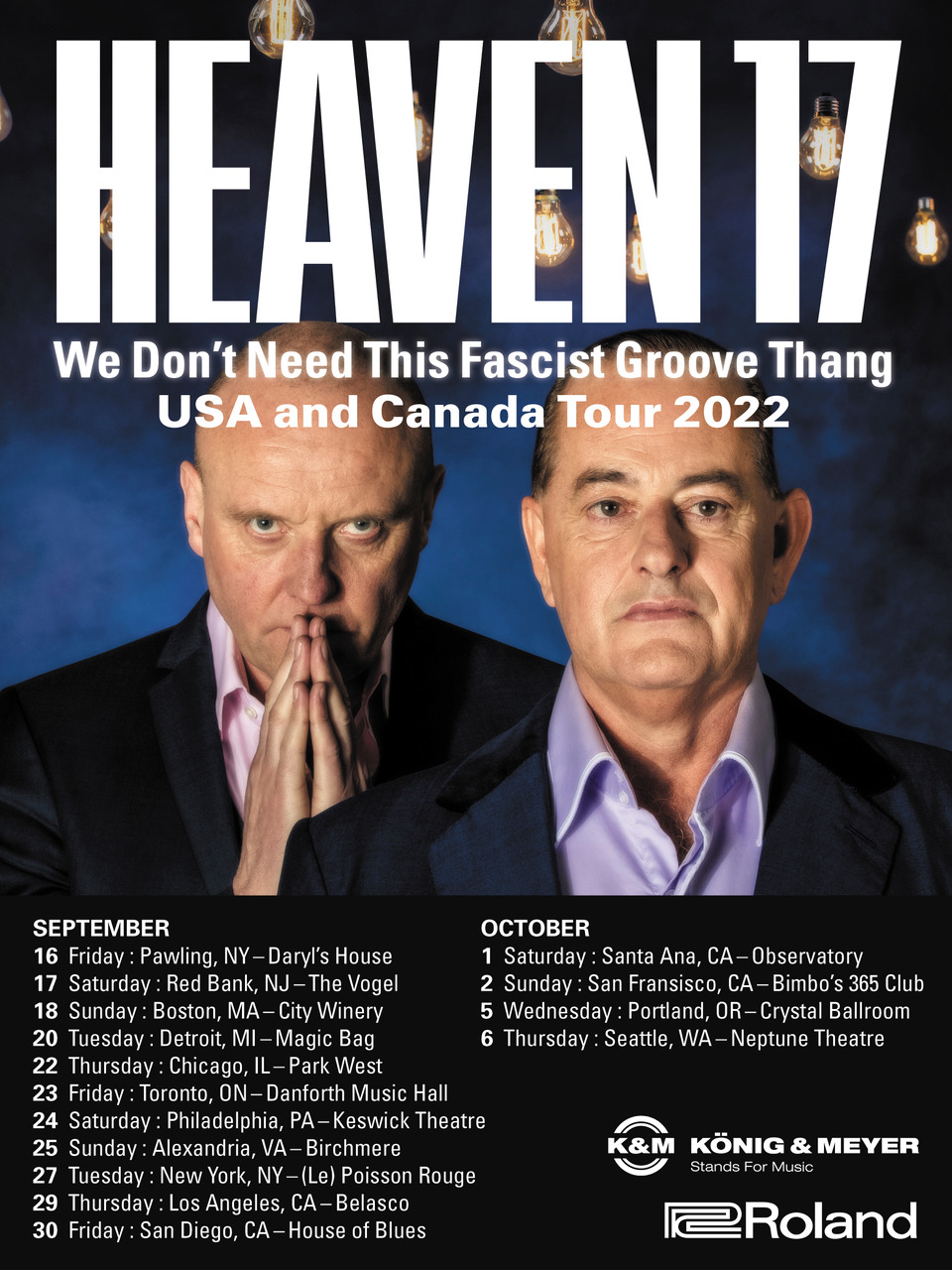 heaven 17 2022 North American tour