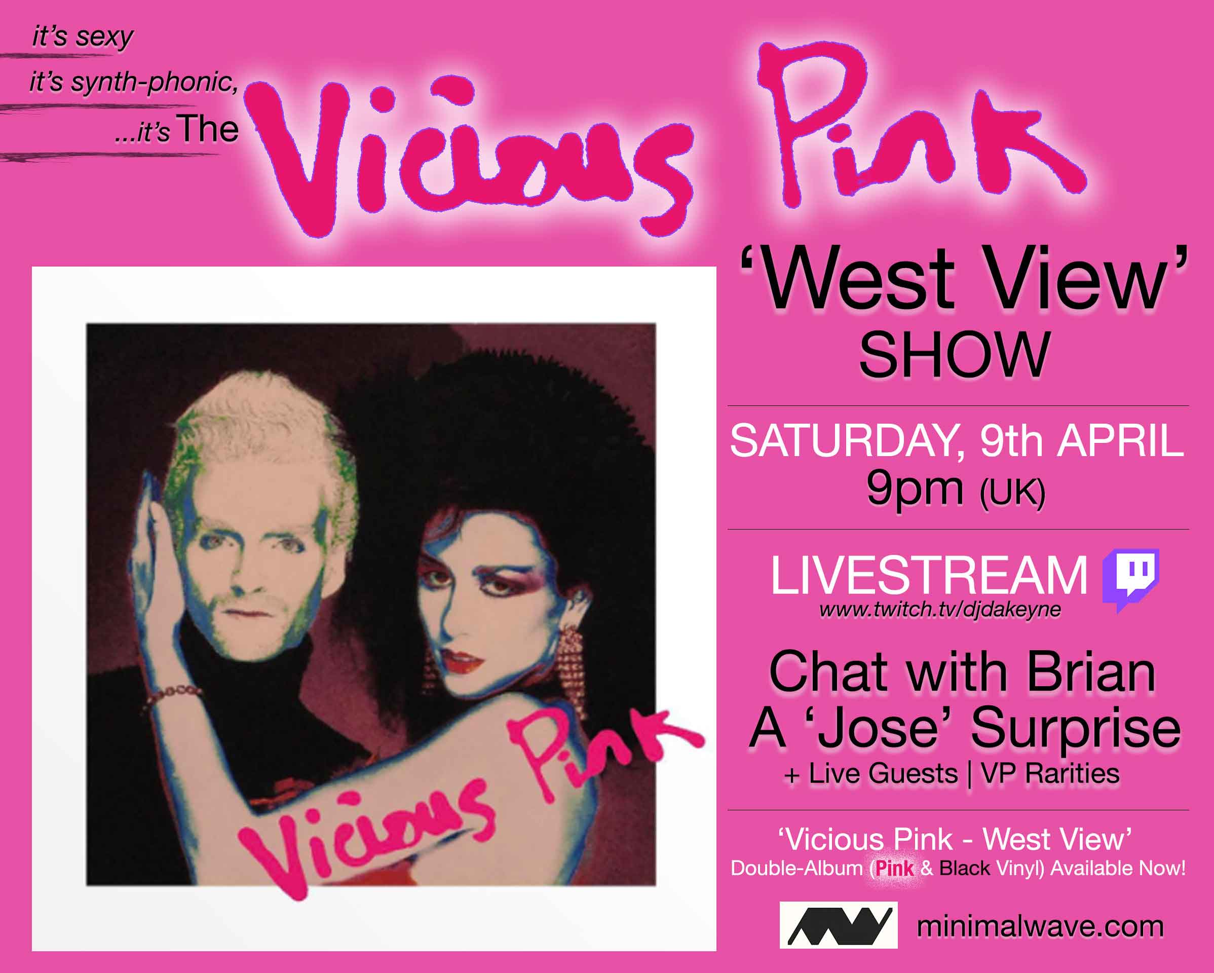 vicious pink online release party poster