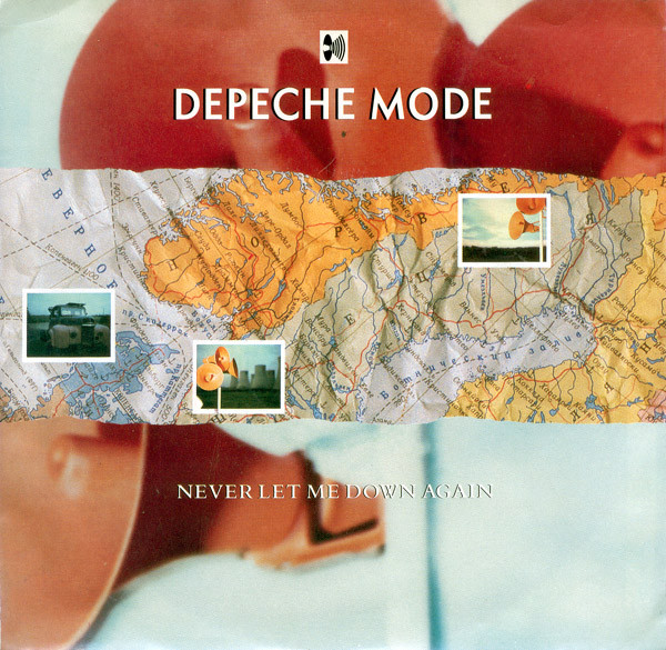 depeche mode - never let me down again US 7 cover art