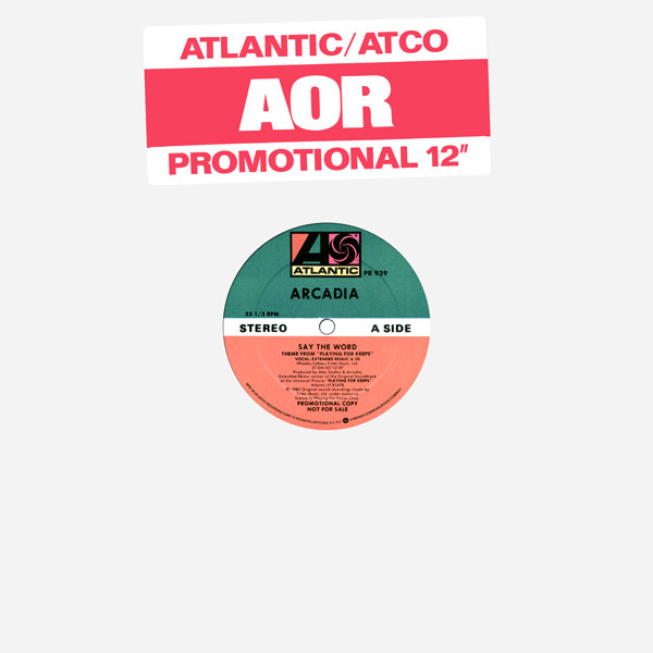 arcadia - say the word US promo 12"