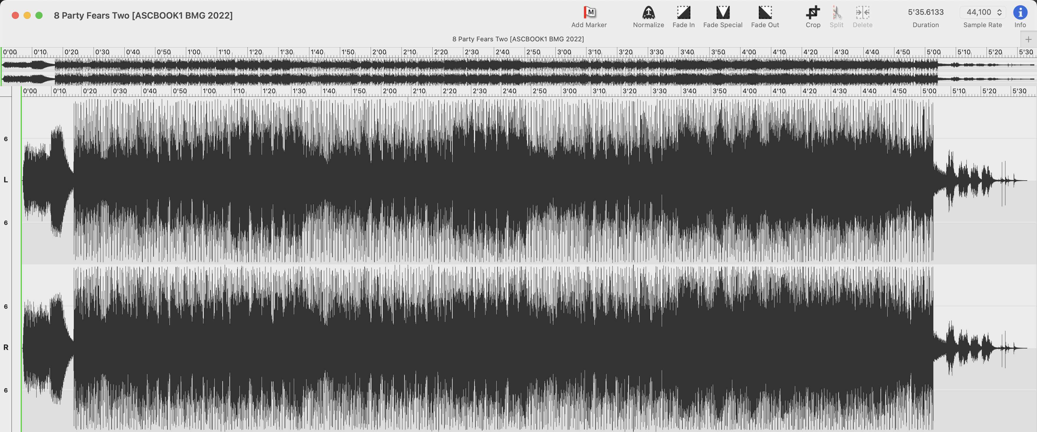 party fears two 2022 BMG mastering