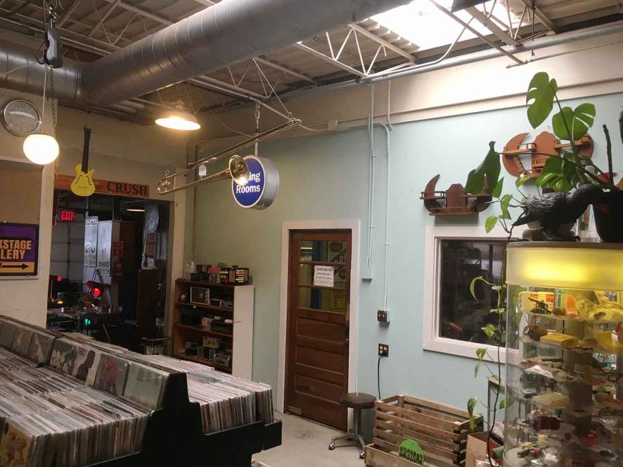 record store in The Bomb Shelter
