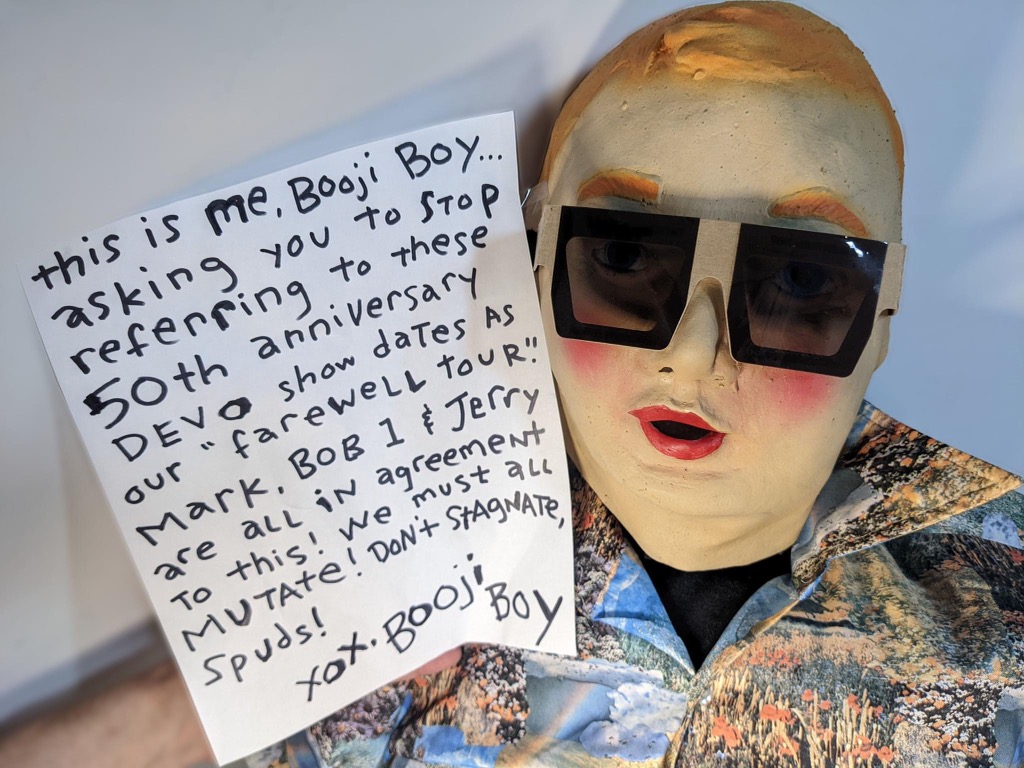 Booji Boy messes with our head