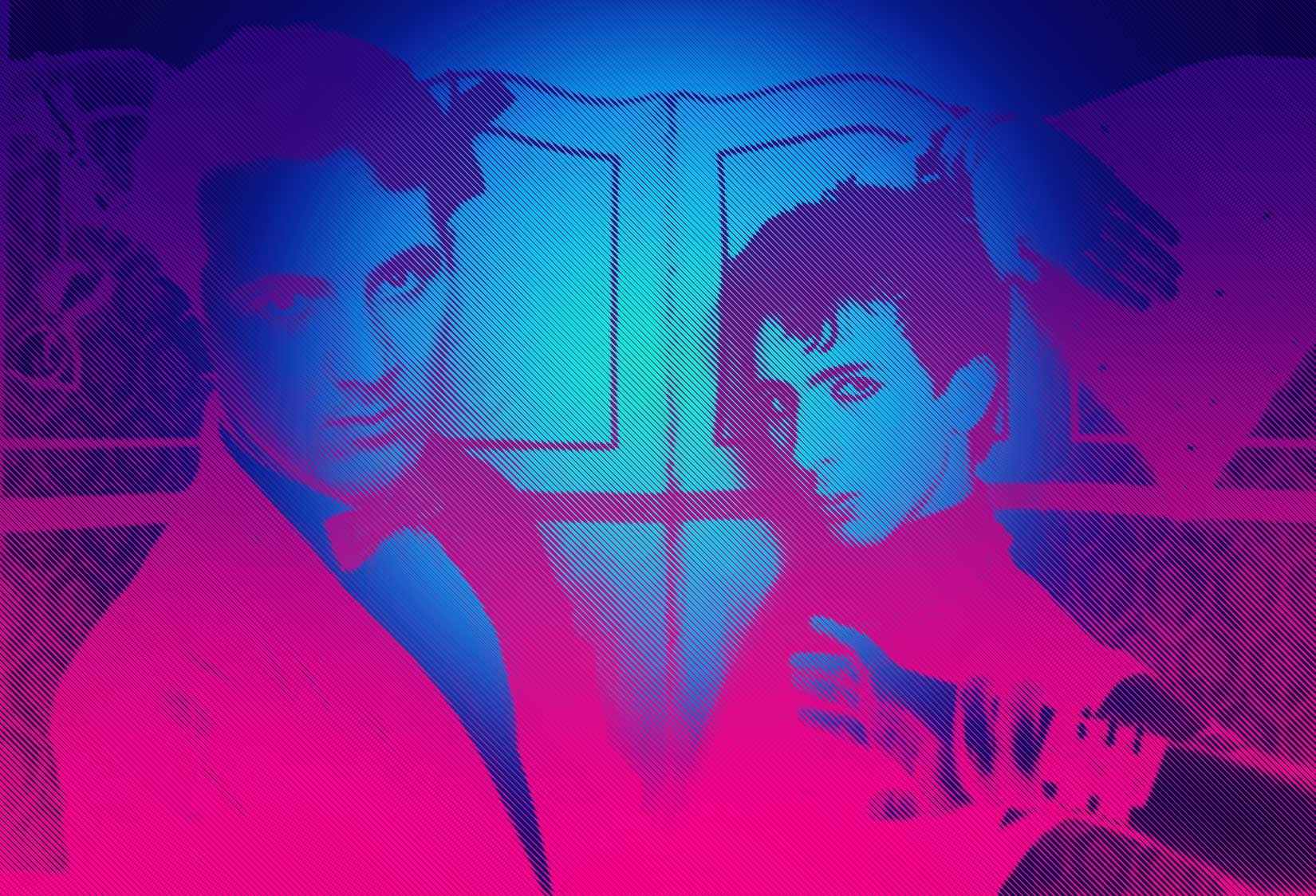 soft cell purple magenta monktone