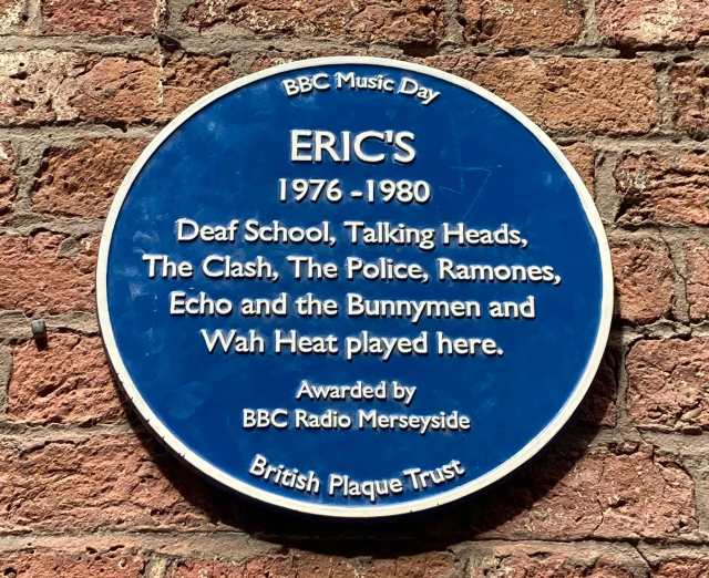 eric's blue plaque