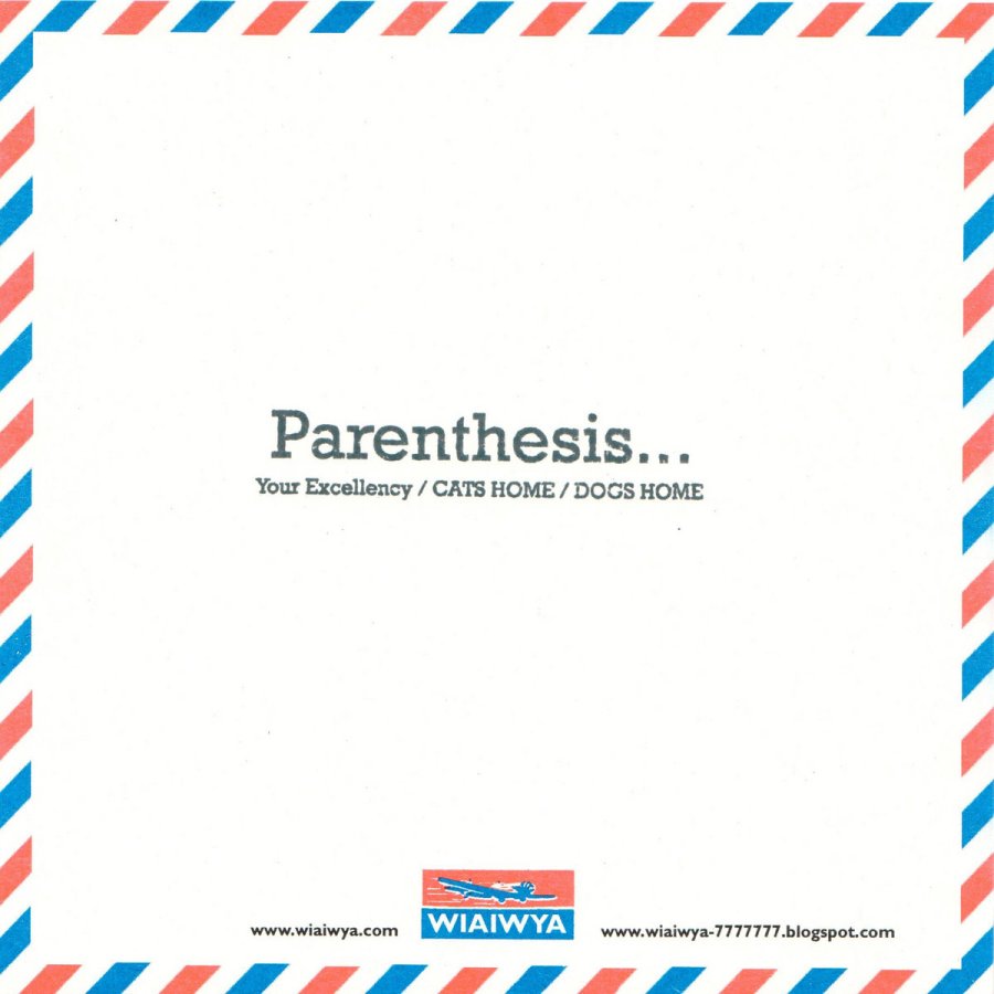 parenthesis dot dot dot your excellency