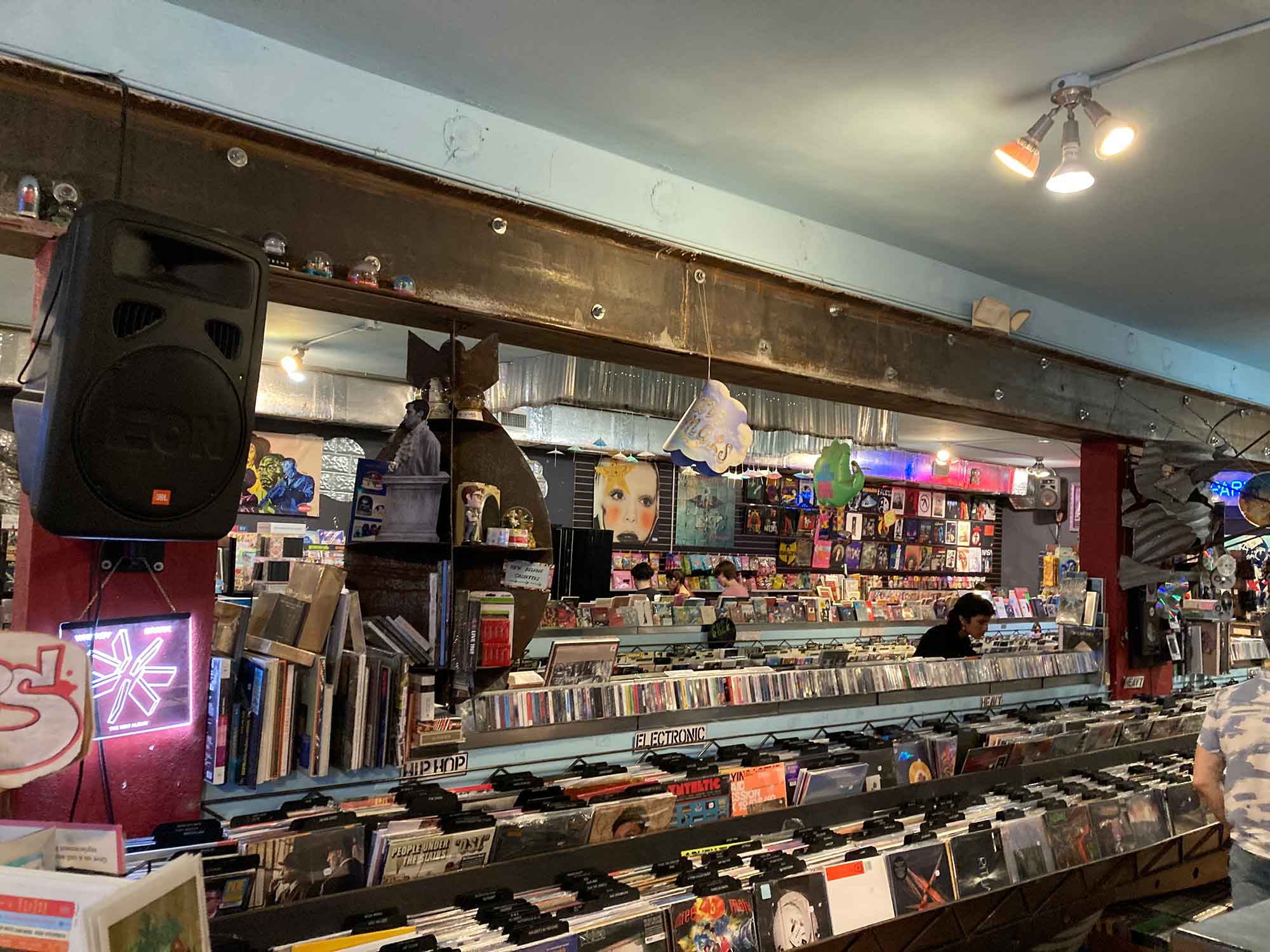 Park Ave. CD - metal bomb sculpture shelf