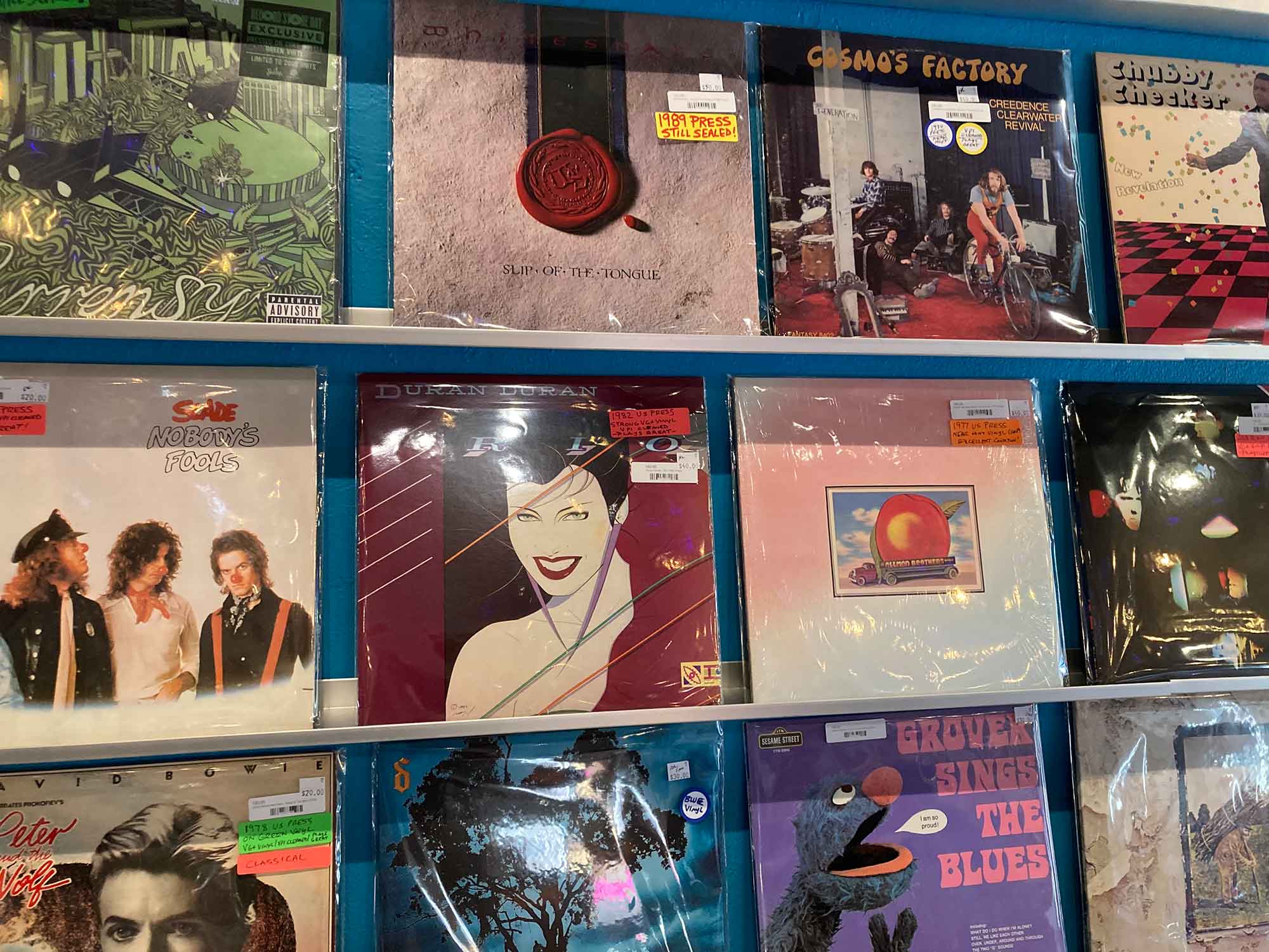 remix record shop - pricey OG LPs