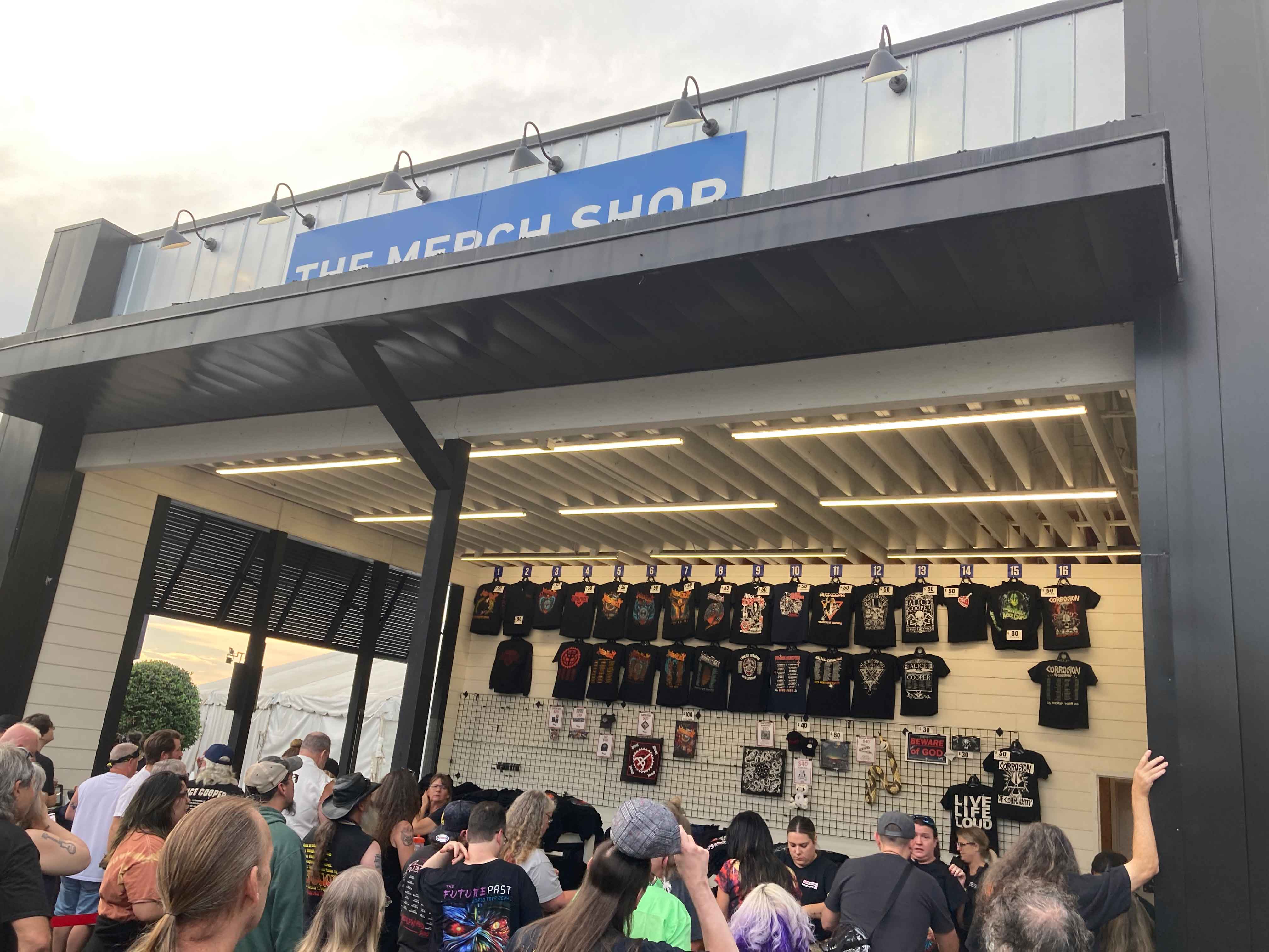 judas priest + alice cooper merch