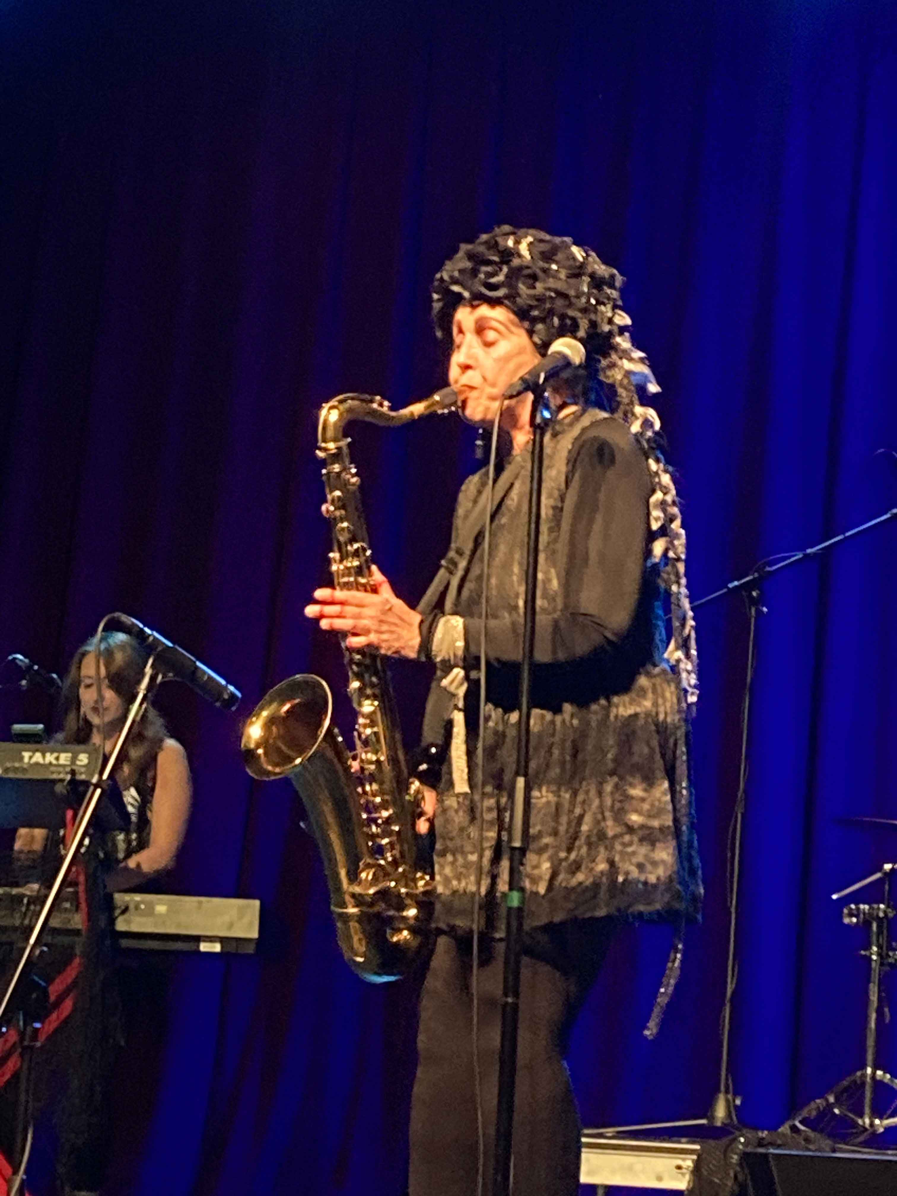 lene lovich playing sax in mount dora